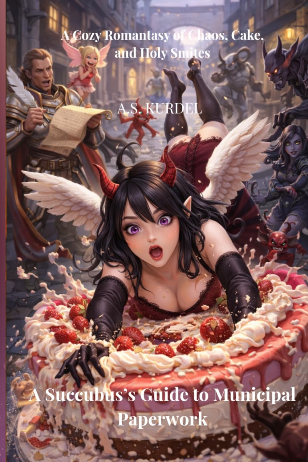 A Succubus’s Guide to Municipal Paperwork: A Cozy Romantasy of Chaos, Cake, and Holy Smites (Destiny of the 13th World)