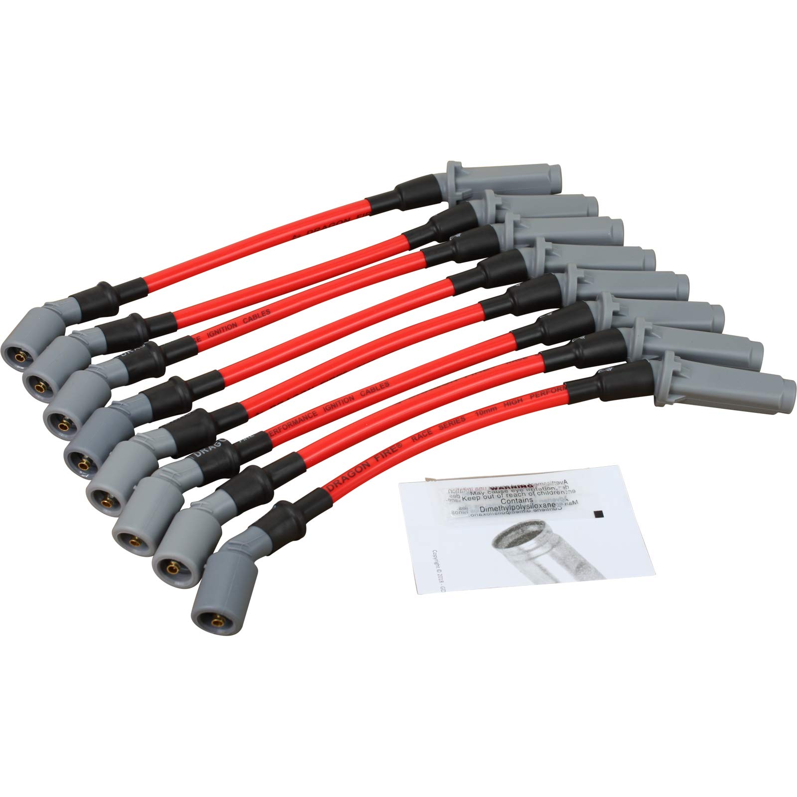 Spark Plugs And 500 Ohm Wires For 2014-2021 Cadillac Chevy GMC 5.3
