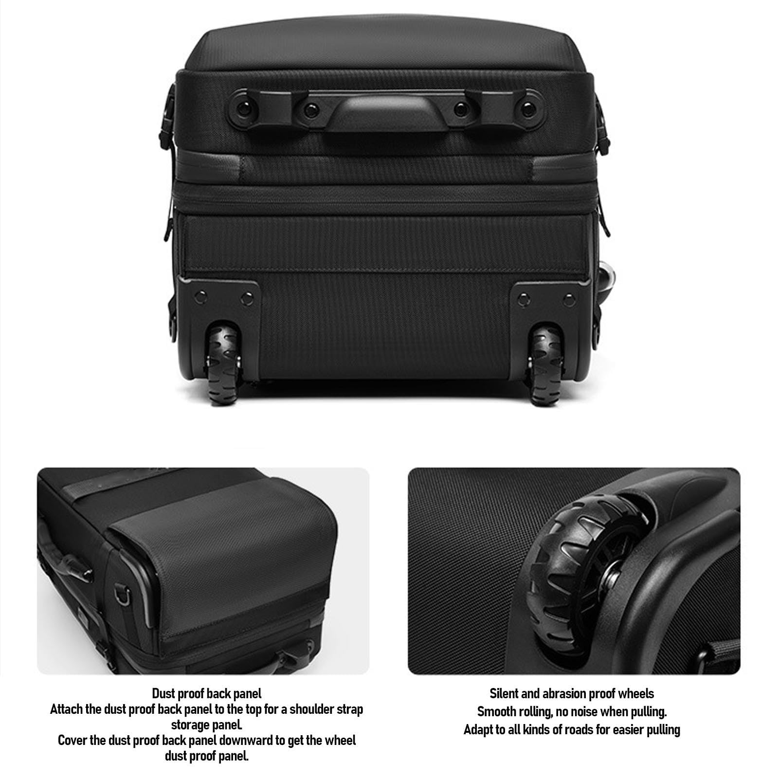 SIXRUN Sac à Dos de Compression Sous Vide de Grande capacité, avec Pompe Rechargeable et Serrure TSA pour L'organisation de Voyage