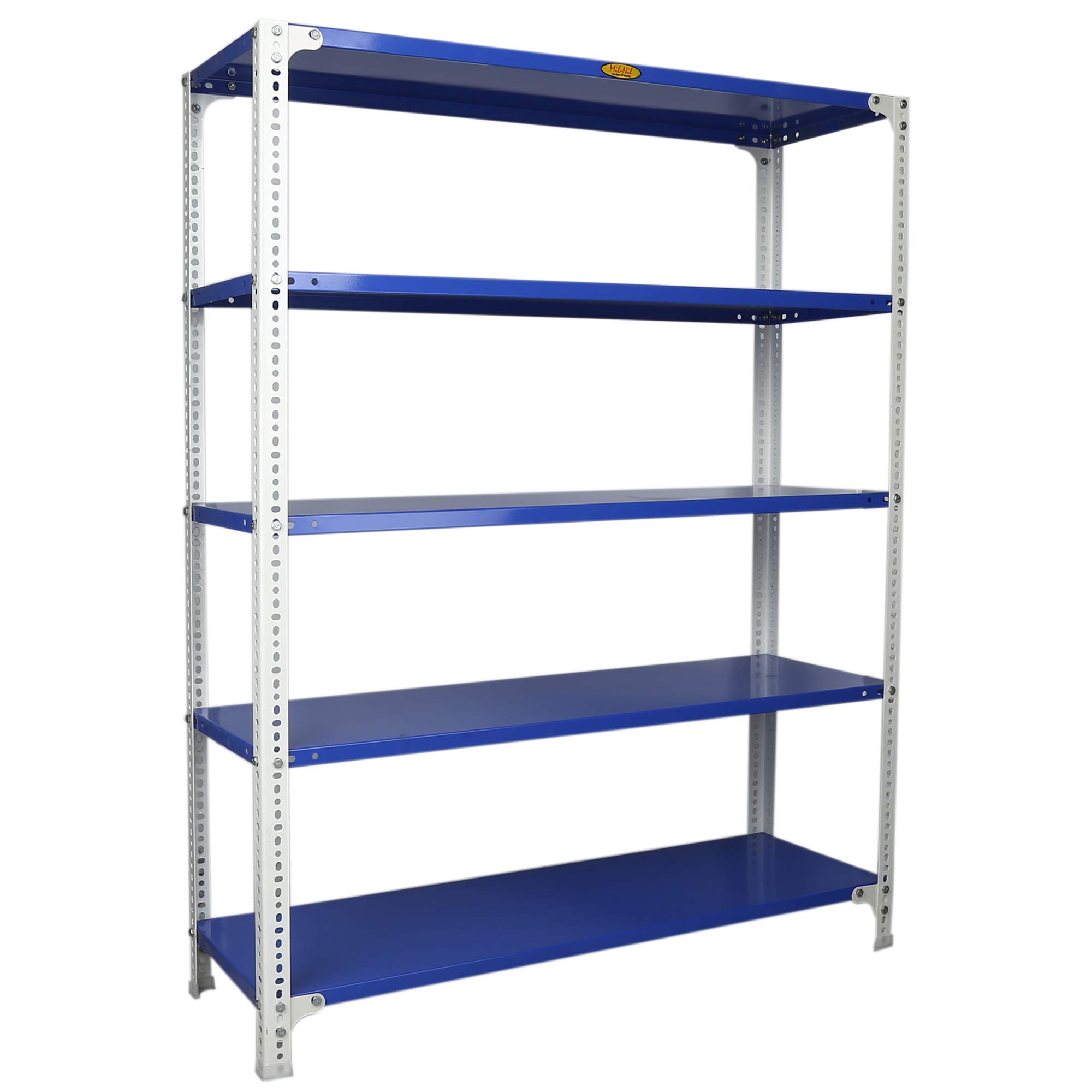 Mil-Nil Prime CRC Sheet 5 Shelf Multipurpose Slotted Angle Rack