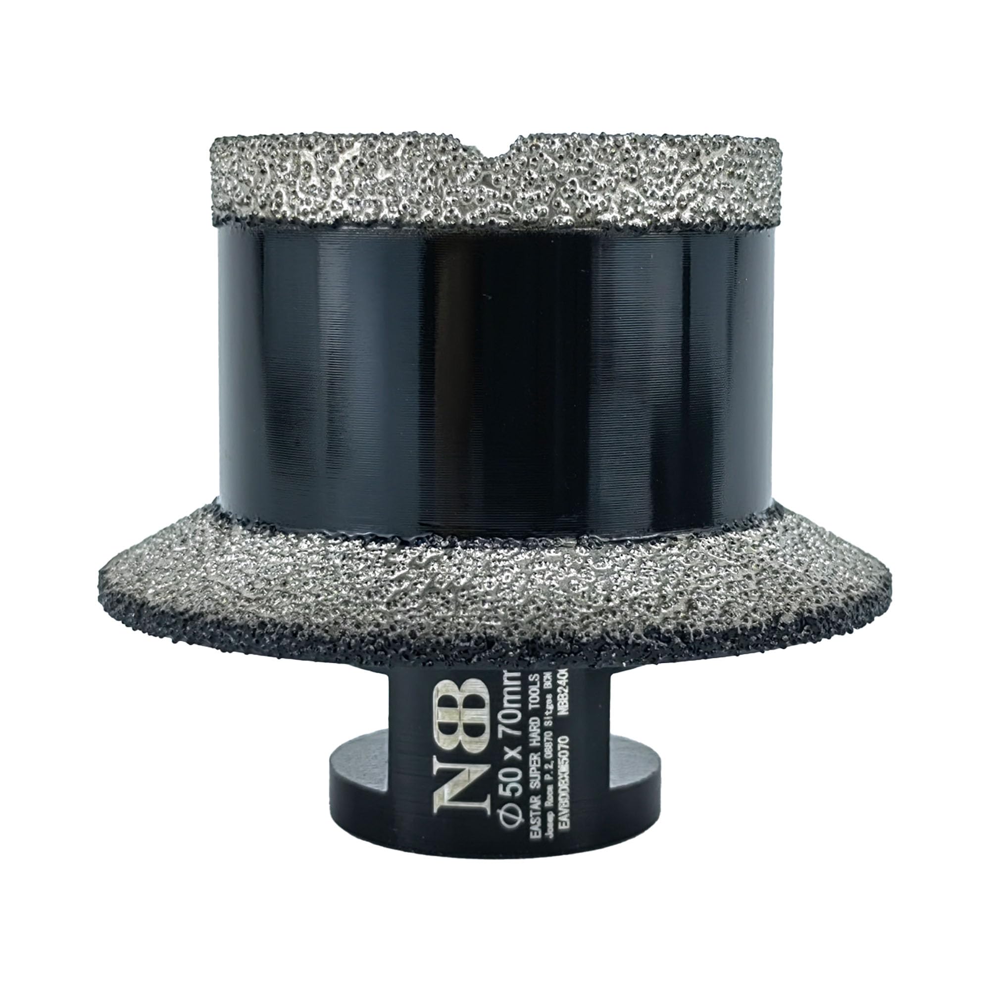 NBB Diamentowe fazowanie wiertła z M14 diamentowa korona diamentowa piła wiertnicza do wiercenia i profilowania drenażu w porcelanie ceramicznej płytki granitowe marmurowe płytki 2-w-1 (1, 50/70mm)