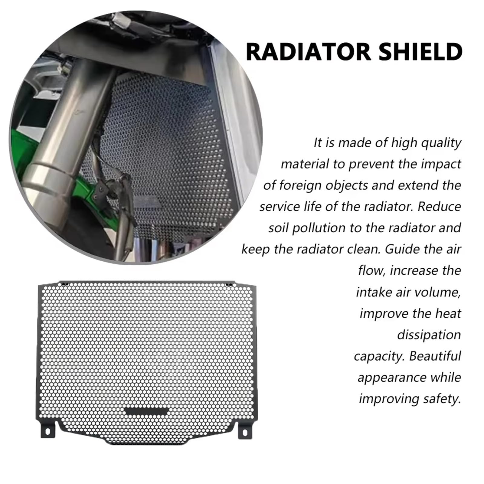 Moto Copri Radiatore Griglia Per Kawasaki Per Z1100 2026 Motociclo Copertura Della Griglia Radiatore | Accessori moto Protezione della griglia del radiatore Protezione della protezione del radiatore dell'olio della griglia
