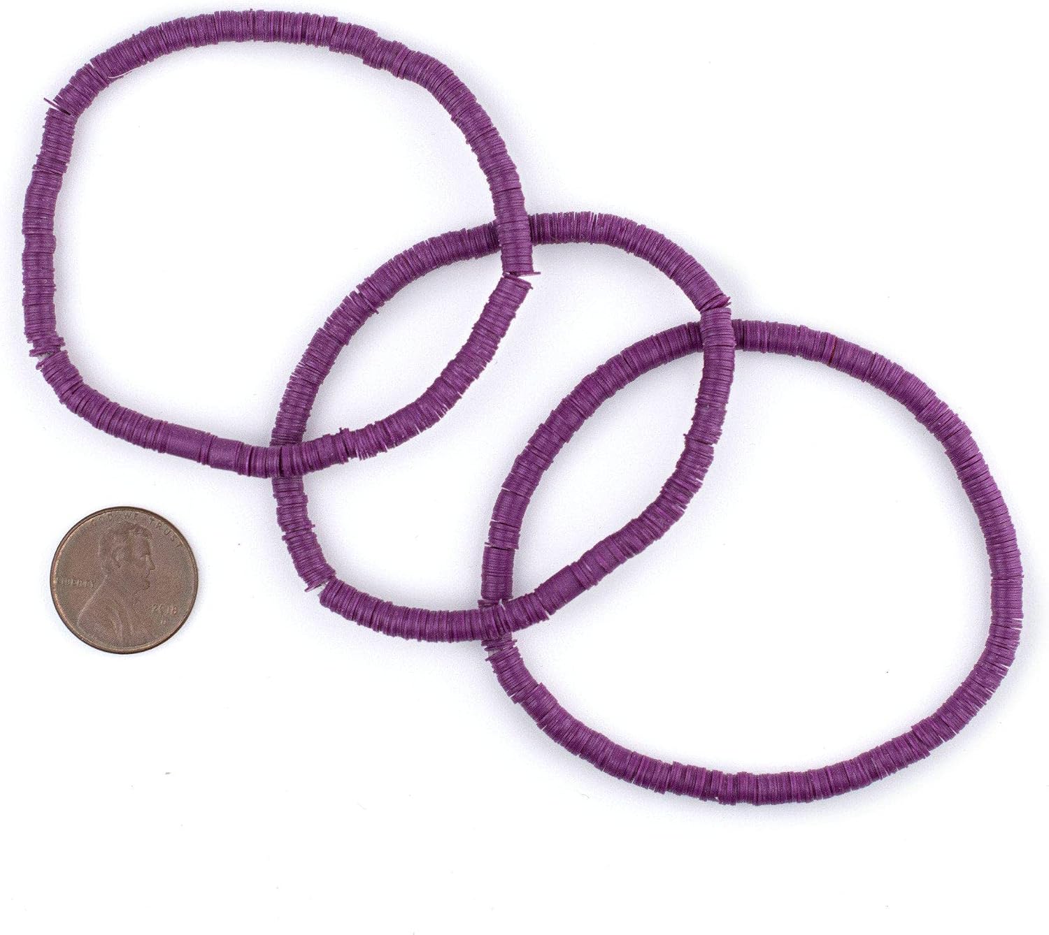 The Bead Chest African Vinyl Stretch Bracelet