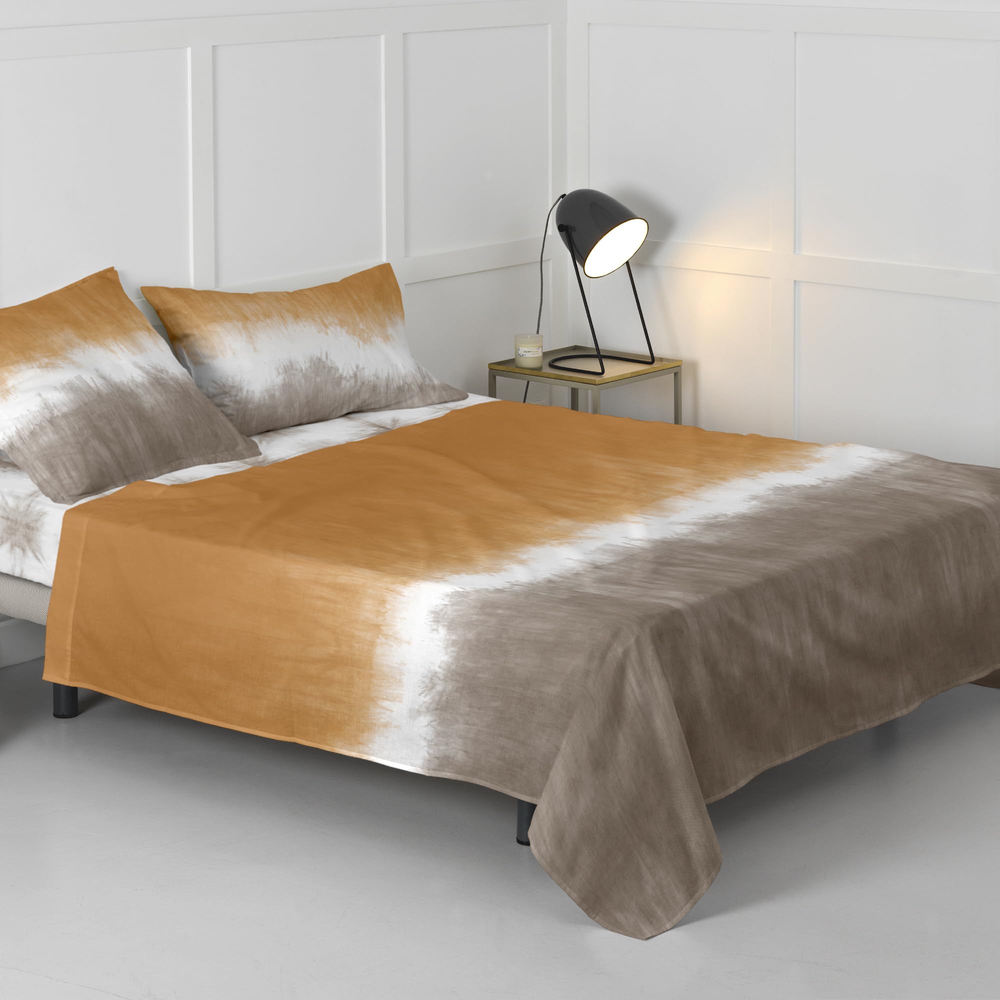 Drap tie dye bohème pour un lit 150/160 et une déco de chambre zen