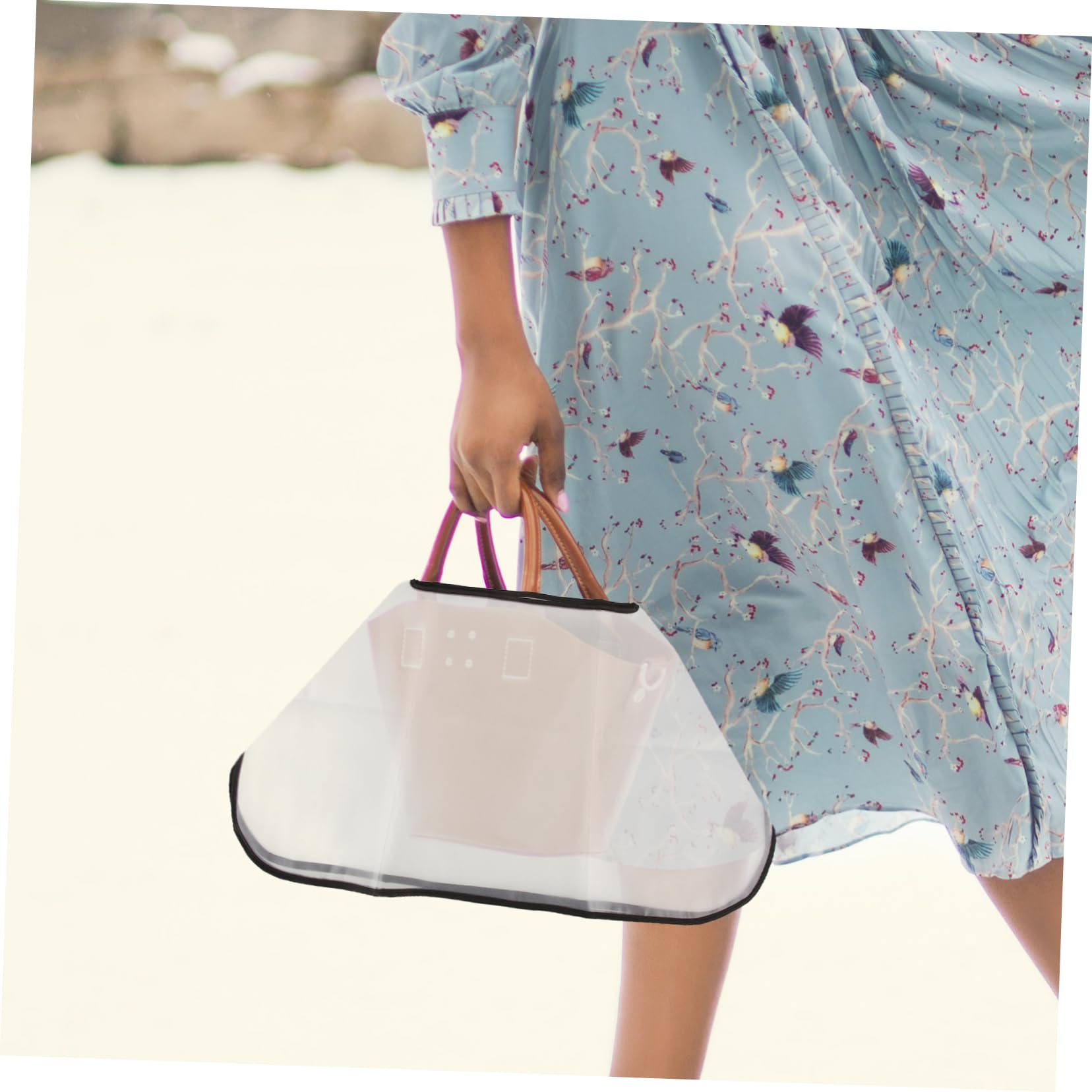 4piezas Cubierta para Bolso De Mano Poncho De Reutilizable para Bolsa y Mochila De Transparente para Actividades