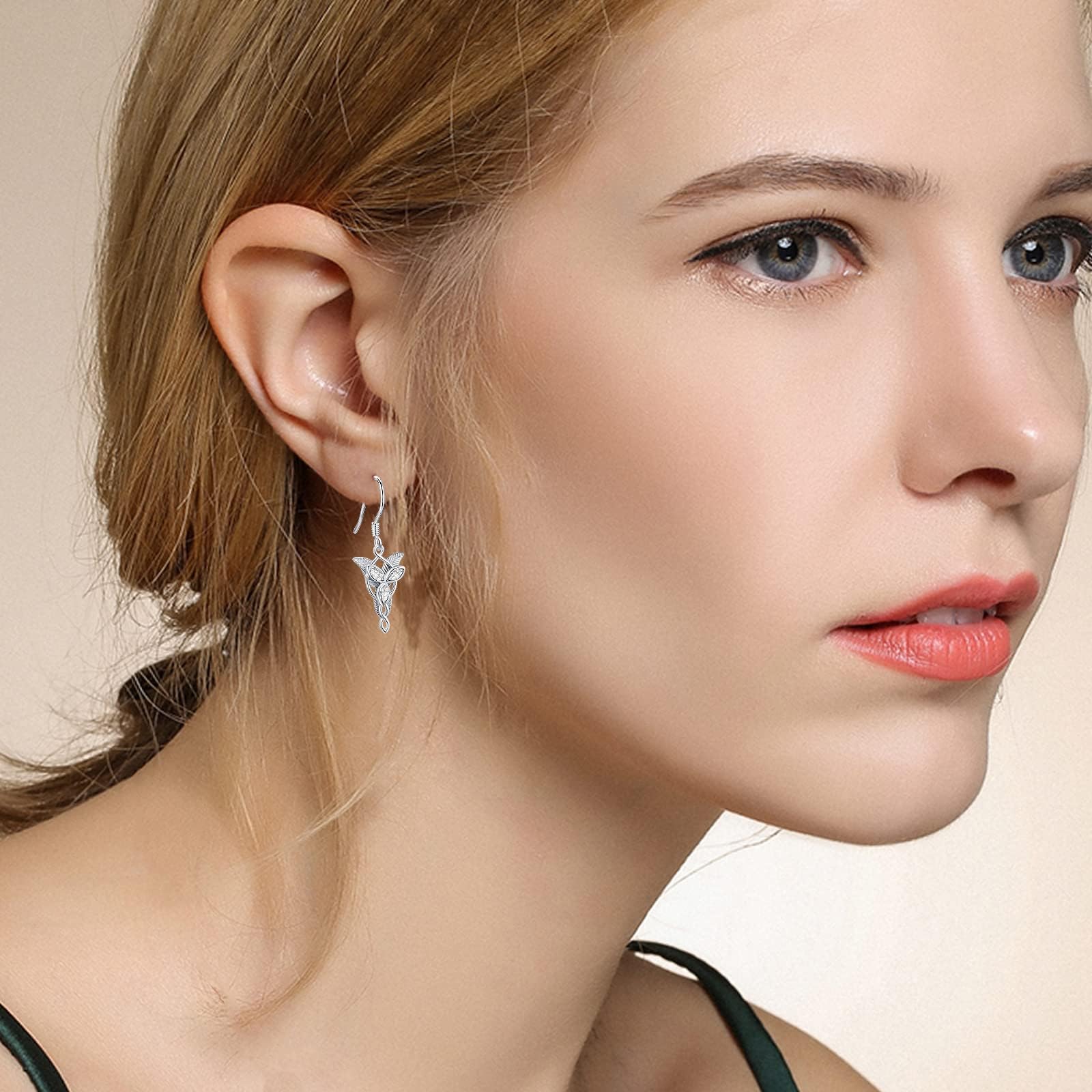 Herr der Ringe Ohrringe 925 Sterling Silber Arwen Evenstar Schmuck Herr der Ringe Geschenke für Frauen Männer Mädchen