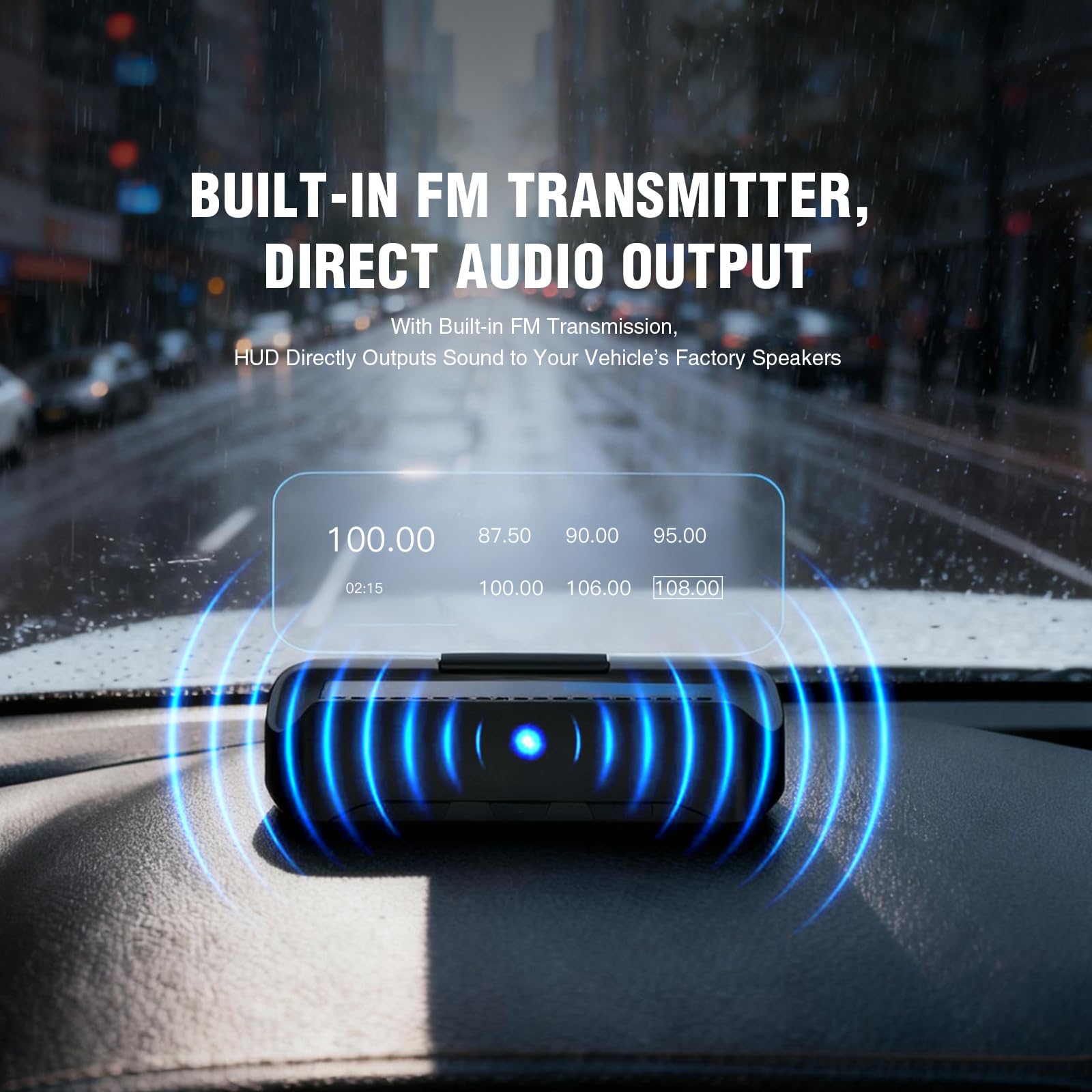 VIVIHUD V3-SE Bezprzewodowy CarPlay Android Samochód Samochód HUD Head-Up Wyświetlacz Klaster Ekran HD Odbłyśnik Bluetooth OBD2 GPS Prędkościomierz Plug-and-Play Inteligentna Automatyczna Jasność