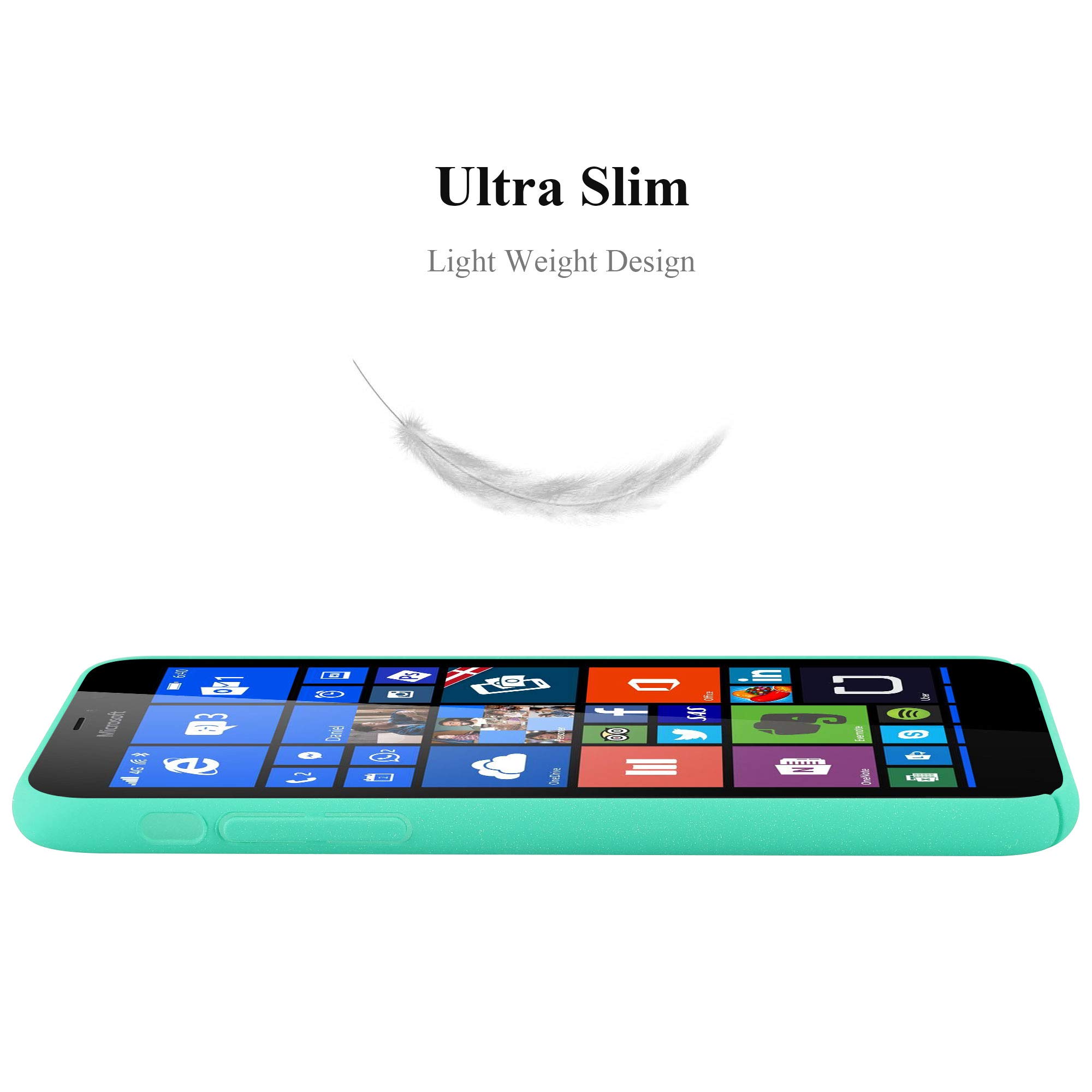 Cadorabo Custodia per Nokia Lumia 930 in FROSTY AZZURRO