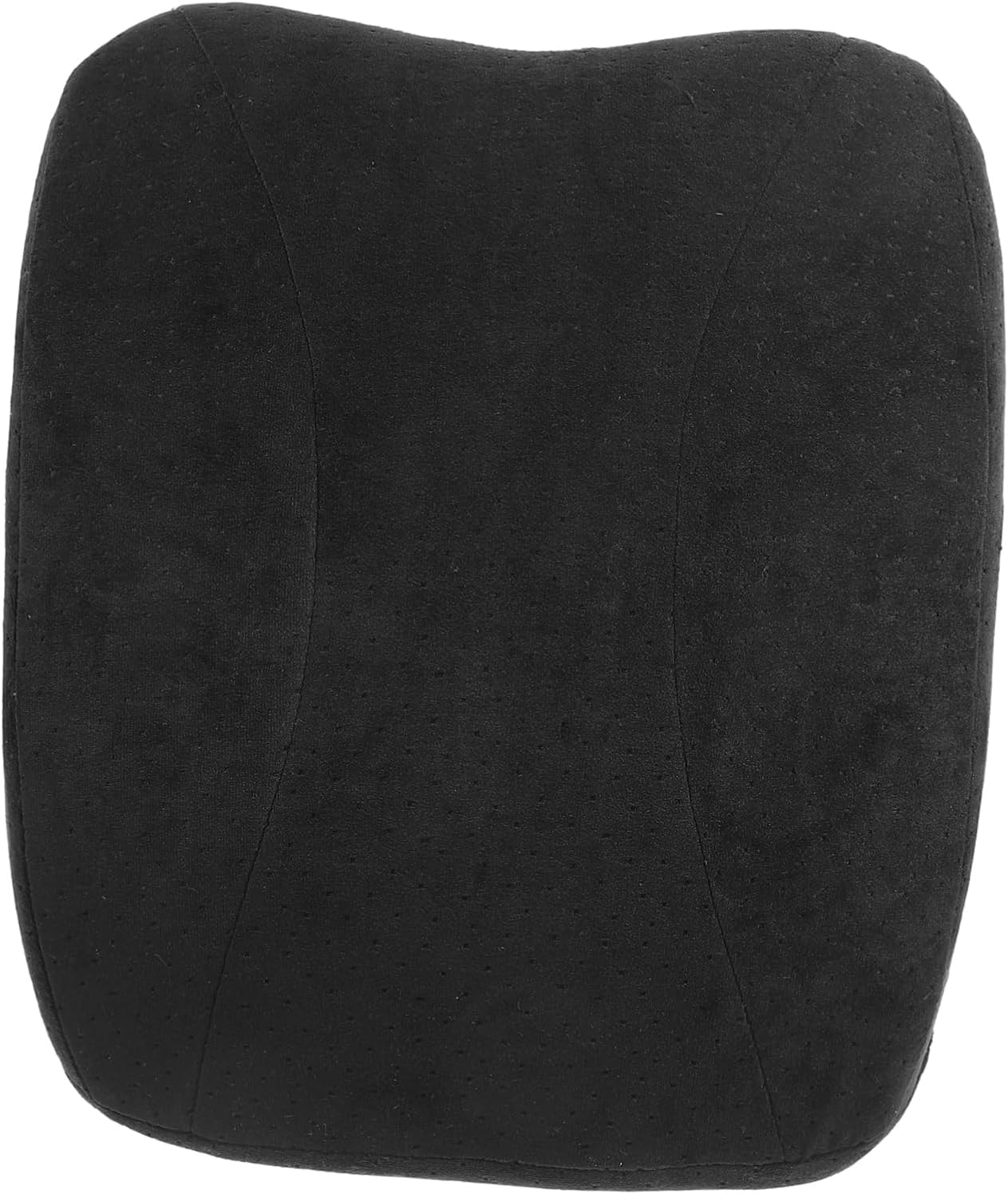 1pc Lumbar Support Pillow for Car and Office Chair Memory Foam Backrest Cushion for Pain Relief Lightweight and Portable Random Style Black
