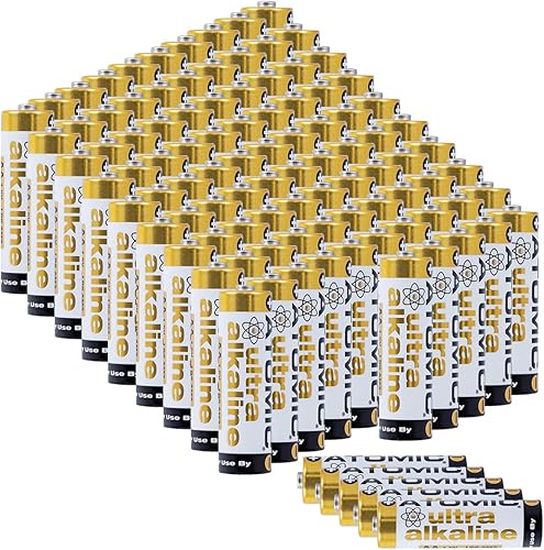 Miniatura 8 de ATOMIC Baterías ultra alcalinas AA/AAA/AAAA/N-Cell 1.5V (LR6 AM3, LR03 AM4, LR8D425 AM6) (AA, 4 baterías)