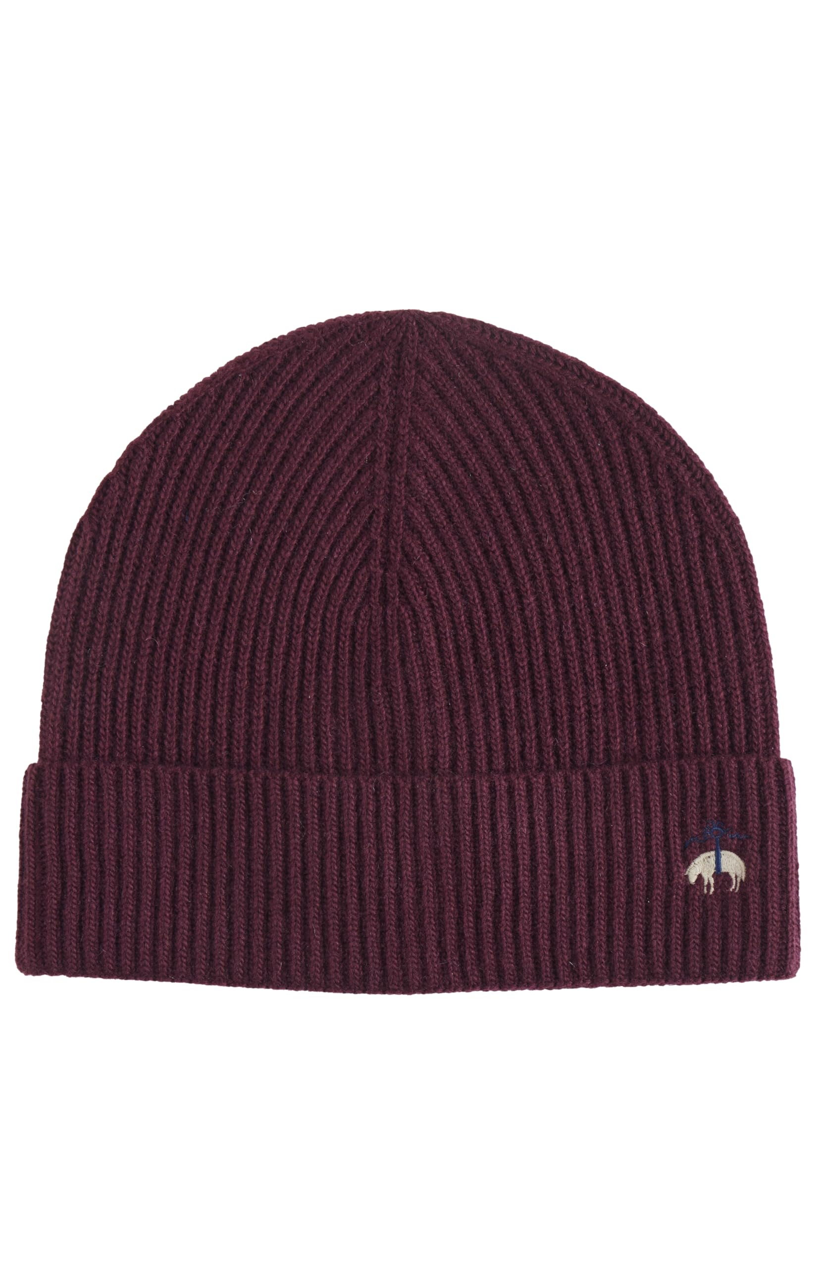 Brooks Brothers Mens Signature Wool Cashmere Knit Beanie