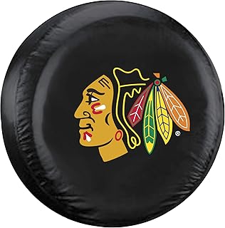 Fremont Die NHL Chicago Blackhawks Tire Cover, Standard Size (27-29
