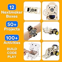 Vista 5 de Makeblock NextMaker - Kit STEM para niños de 8 a 10 años, kit de codificación educativo con ricos recursos de aprendizaje en línea, kit de ciencia