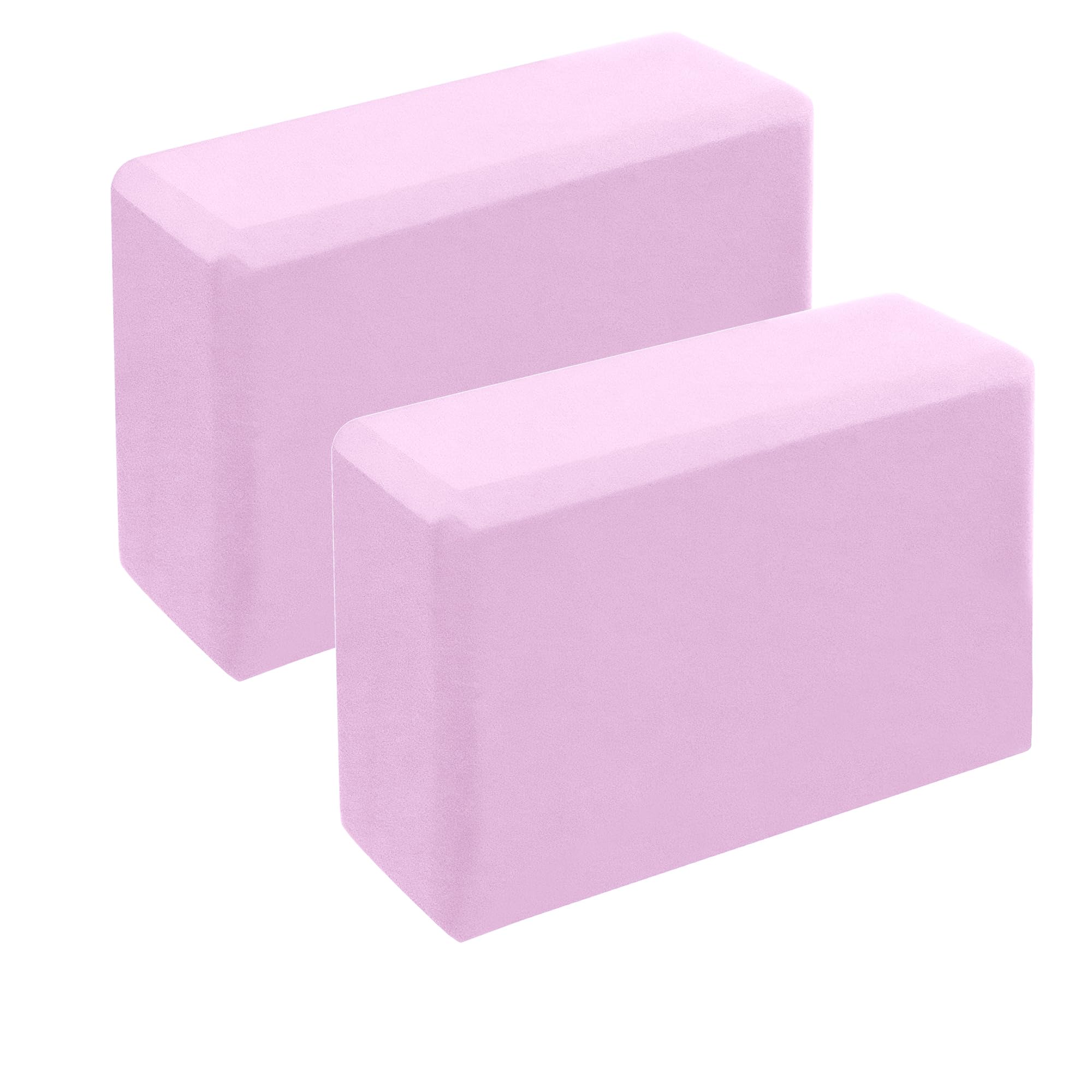 Leikefitness Yoga Blocks 2 Pack,Lightweight-High Density Eva Foam Soft Non-Slip for Yoga, Pilates, Meditation 9"×6"×3" (Purple)-image-27