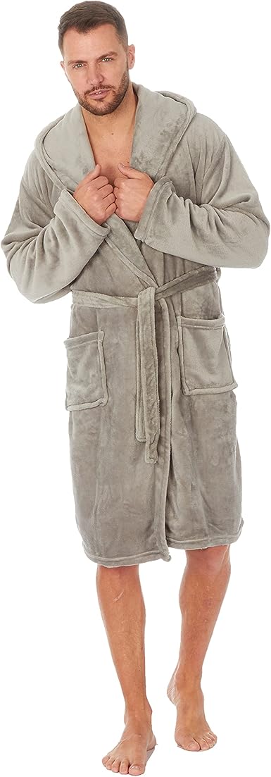 xs mens hooded dressing gown