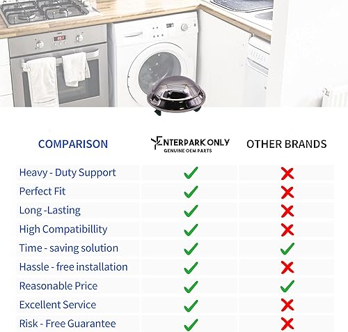 Miniatura 6 de ENTERPARK DC66-00777A Pieza de repuesto para tapa de pulsador de lavadora (paquete de 2) para Samsung 5788799, 3282678, AP5788799 y PS8753312