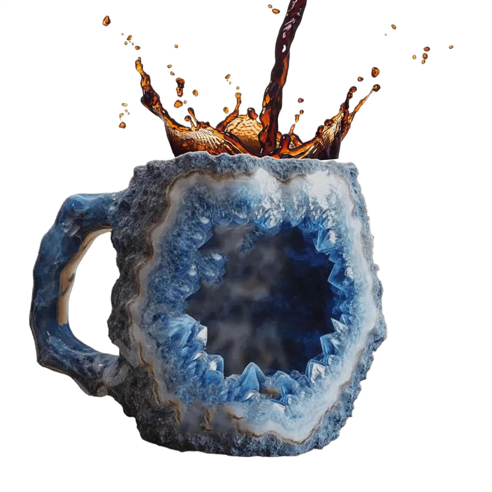 300 Ml Natural Onyx Crystal Coffee Mug - Collectible Luxury Mineral Mug for Coffee, Milk & Tea