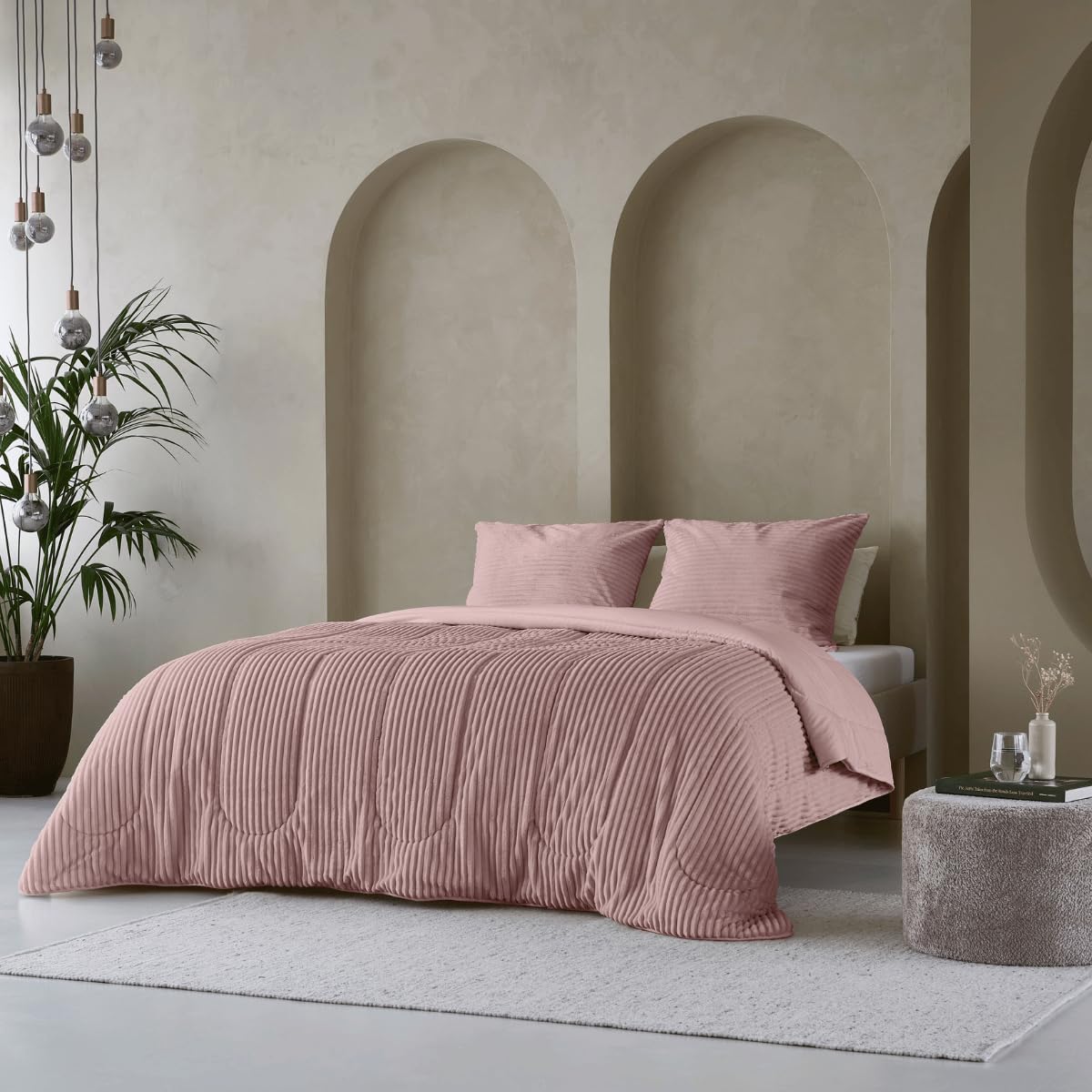 Zelesta Groovebed Bettdecke - Waschbare bettdecke ohne Bezug - Teddy Bettwäsche winterdecke und Sommer-Bettdecke warm Duvet - 4 Jahreszeiten - Fluffy bettdecke