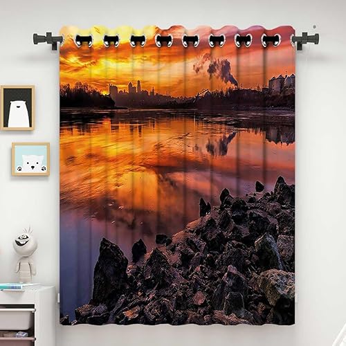 Miniatura 2 de Cortinas de oscurecimiento de habitación, decoración personalizable, para armario, puerta, cortinas para Ventanas de Cuarto para decoración