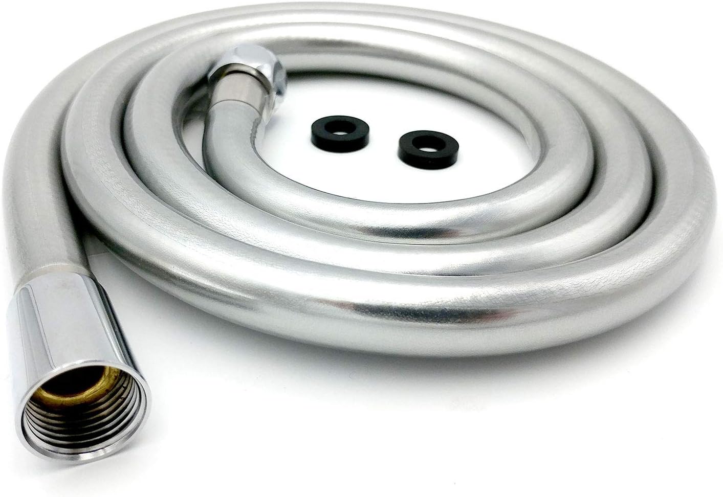 Xcel Home® WRAS Approved Quality Strong 1.5m Leakproof Smooth Pearl Silver PVC Flexible Anti