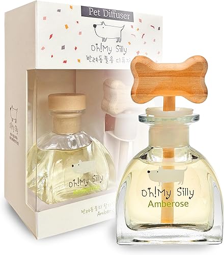 EVENDAY Oh my silly Ambientador Difusor para mascotas, eliminación de olores de amoníaco, desodorización de aroma de larga duración, perfume para