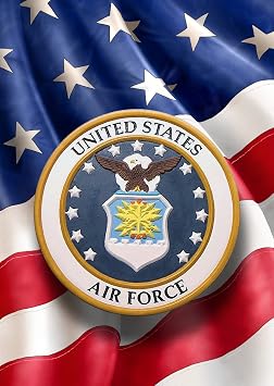 Red Carpet Studios Expressions Patriotic Military Double-Sided Flag, 28-Inch by 40-Inch, Air Force