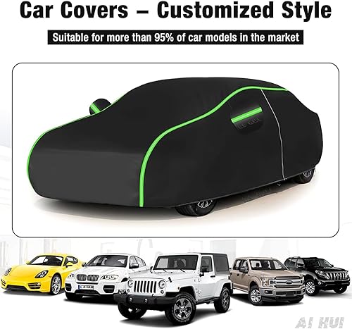 Miniatura 7 de AI HUI Car Cover Custom Fit Audi Q8 Car Cover Waterproof All Weather for Automobiles 6 Layers Car Cover Outdoor Full Car Covers with Cotton Lining