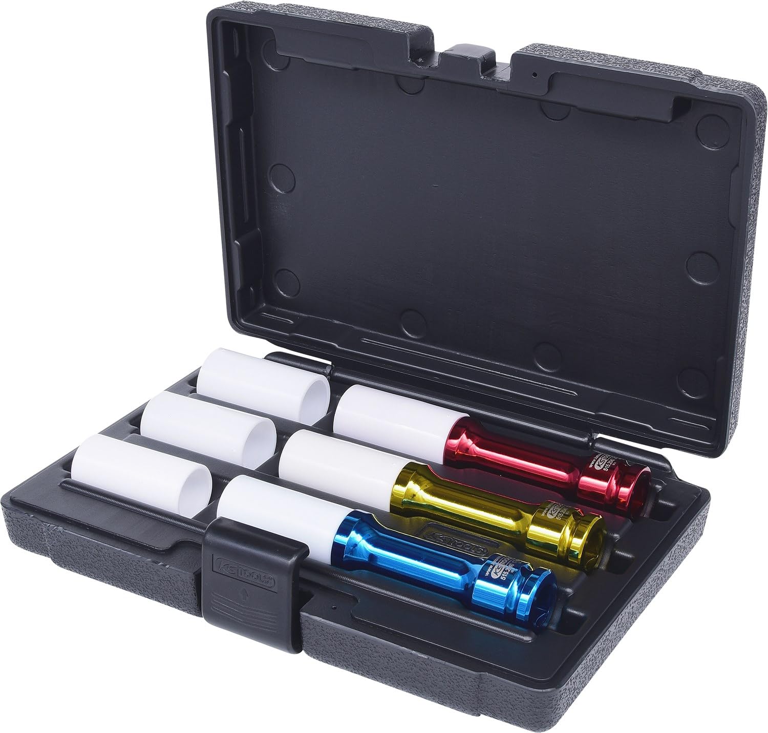 KS Tools 515.1040 Serie di Bussole per Avvitatori ad Impulsi, Extra Lunghe, 6 Pezzi17-21 mm, 1/2"