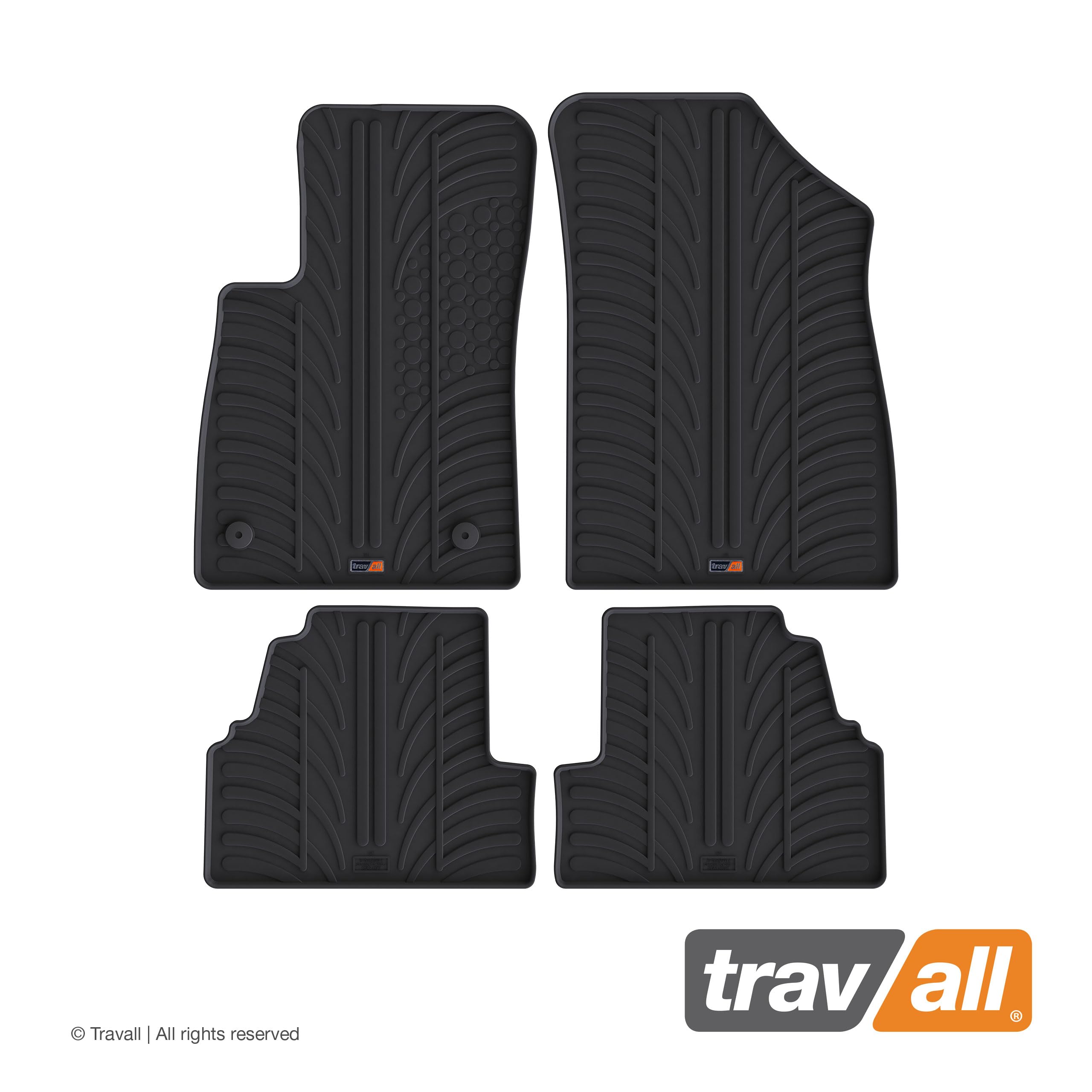 Travall Liner Tappetini per Bagagliaio Compatibili con Opel Mokka (2012-2019) Chevrolet Trax (2013-Corrente) TBM1110 - Vasca Baule in Gomma Originale
