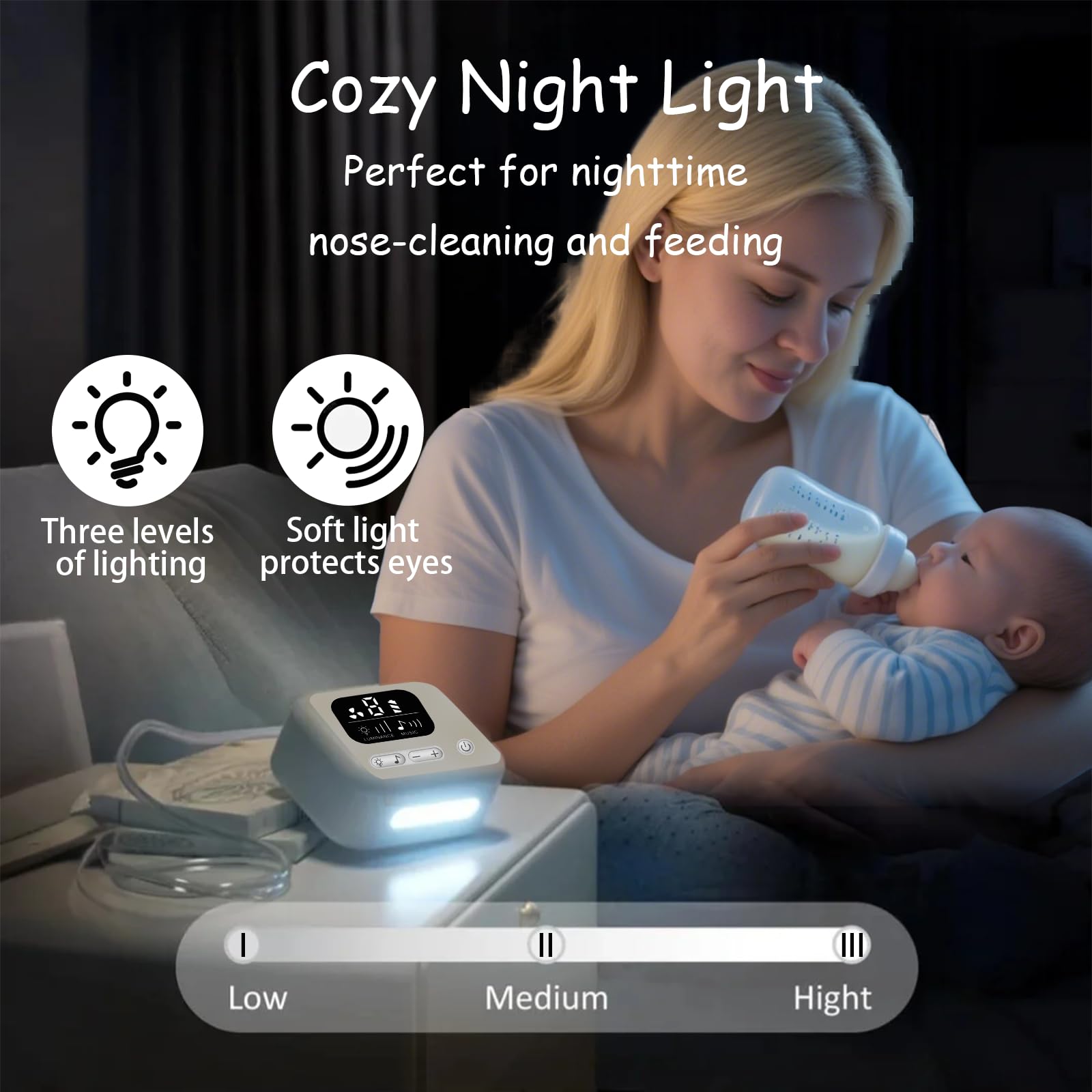 Electric Baby Nasal Aspirator, Automatic Nose Sucker for Newborns & Toddlers - Image 3