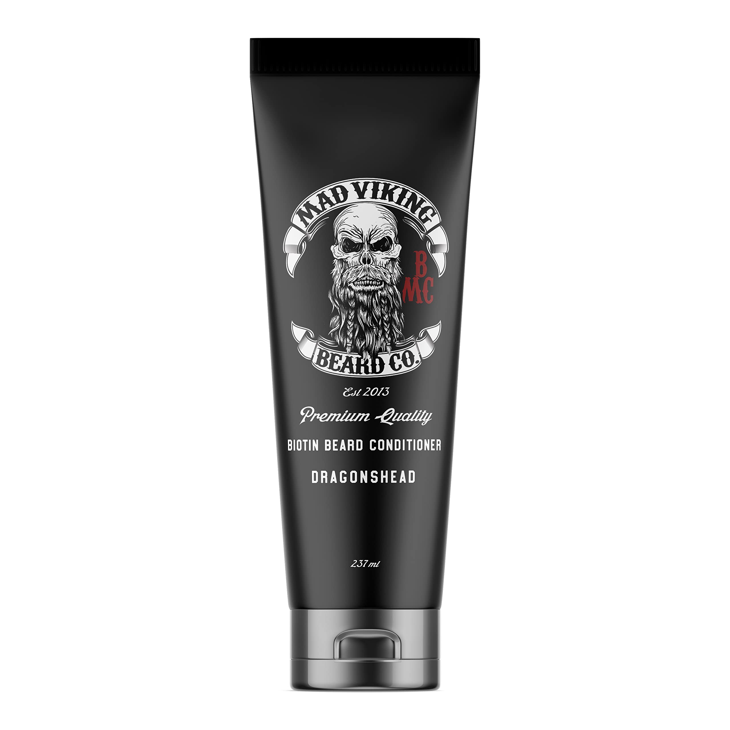 Mad Viking Biotin Beard Conditioner – Restores, Moisturizes and Softens - Deep Conditioning and Reduced Frizz - Made in the USA - 8oz