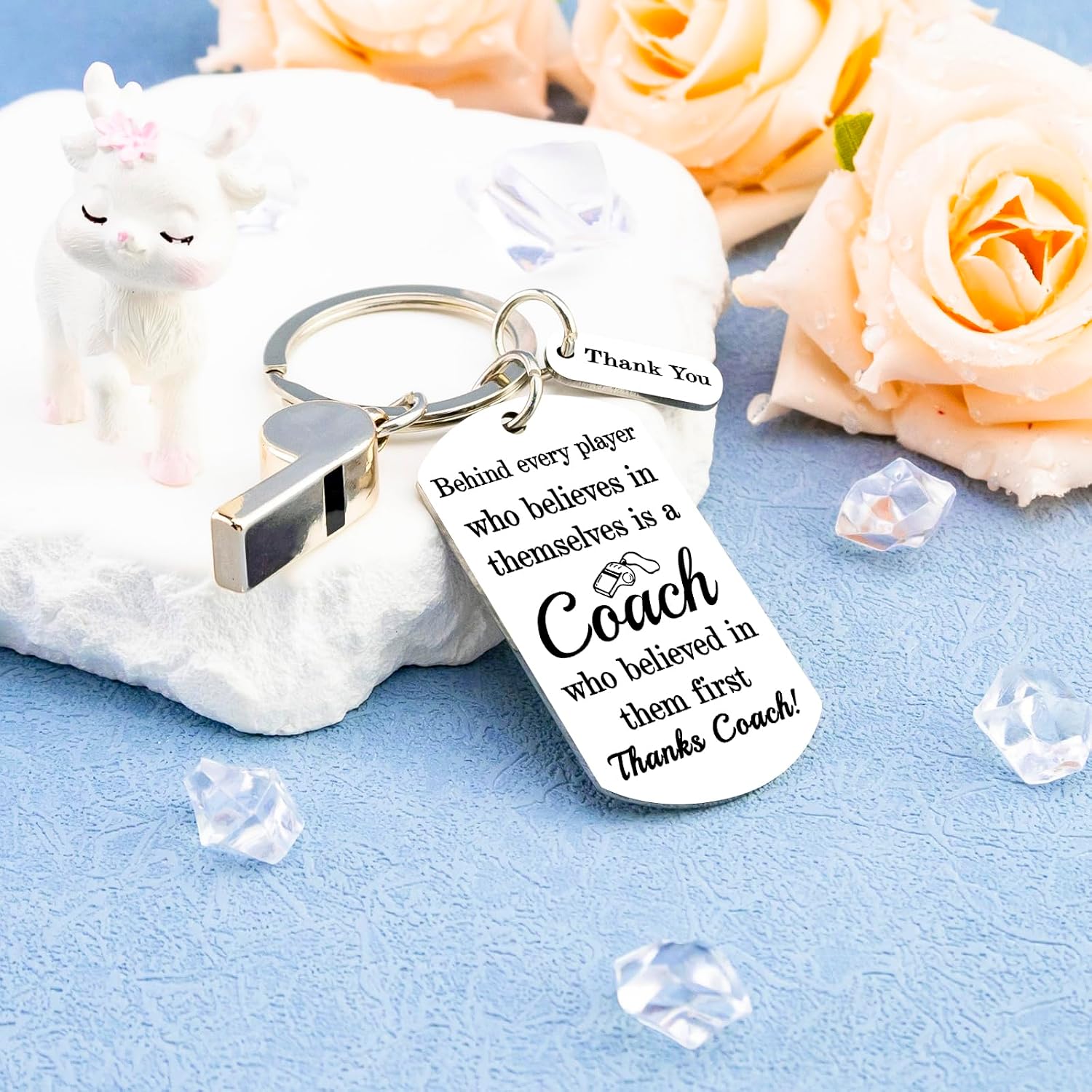 Coach Gifts for Women Men Coach Keychain Baseball Soccer Football Volleyball Basketball Softball Coaches Appreciation Gifts Thank You Keychain Coaching Keychain Accessories Mini Whistle Charm