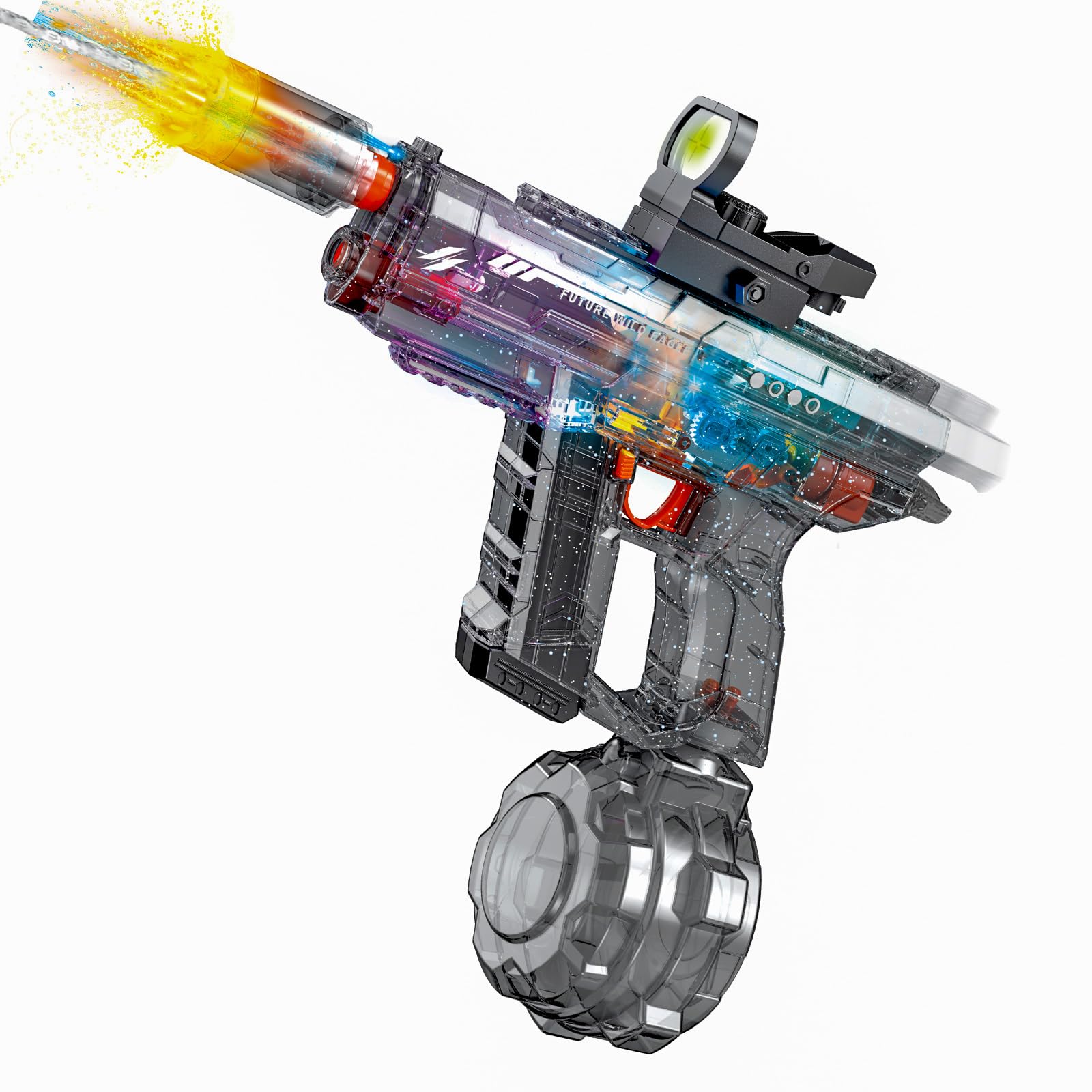 UROINT Electric Water Gun for Kids, Powerful Automatic Water Pistol Blaster Toys, Transparent Electric Squirt Gun Long Range 33FT Outdoor Pool Party Gift for Adults Boys Girls (Pistol Black) — image 1