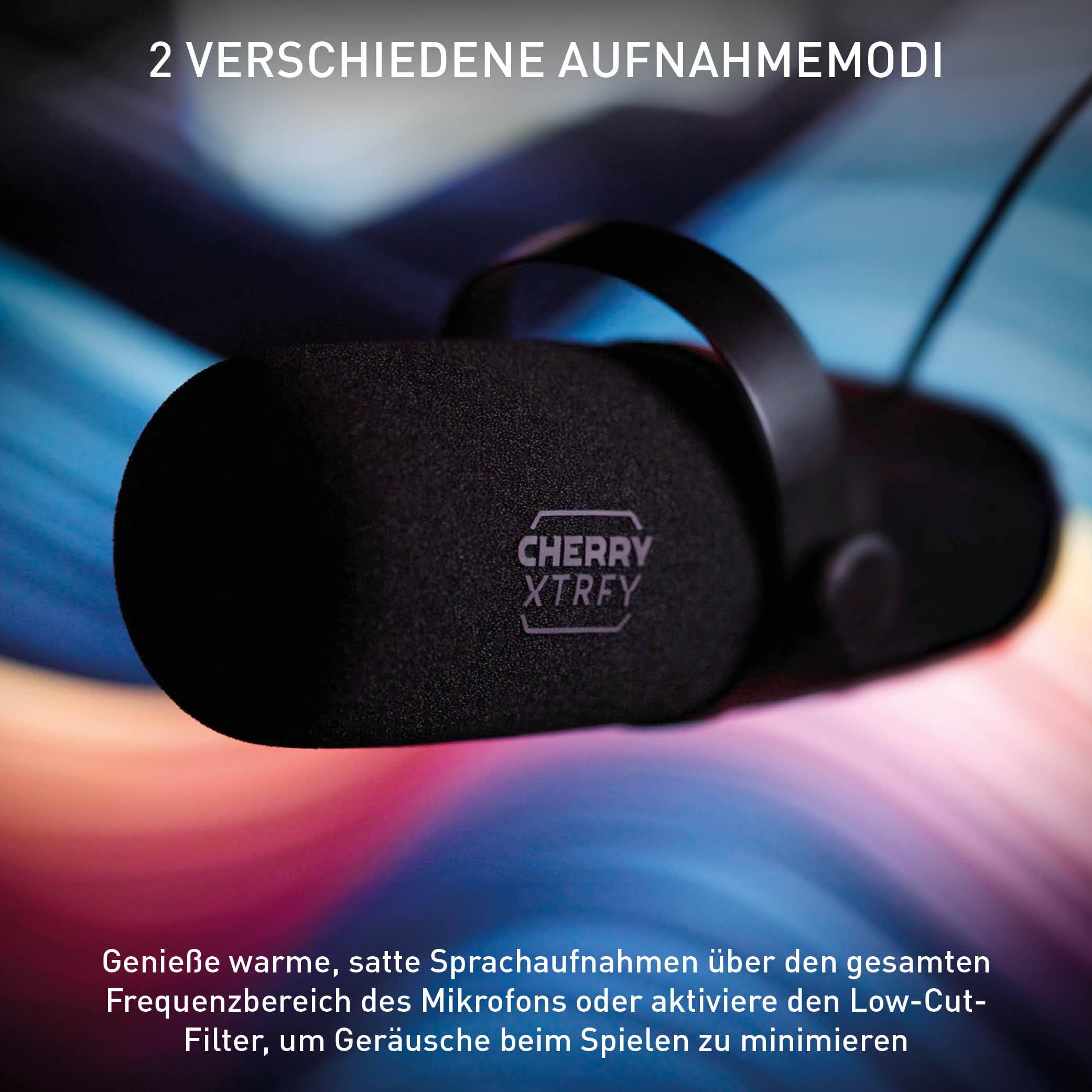 NGALE X, Professionelles USB- & XLR-Mikrofon, Schwarz