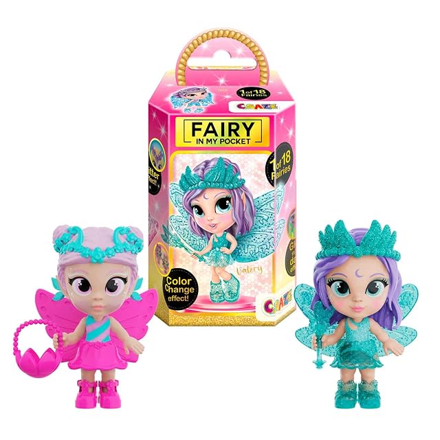 CRAZE Fairy In My Pocket - Juego de 2 Figuras Coleccionables de Hadas con Alas y Efectos Mágicos