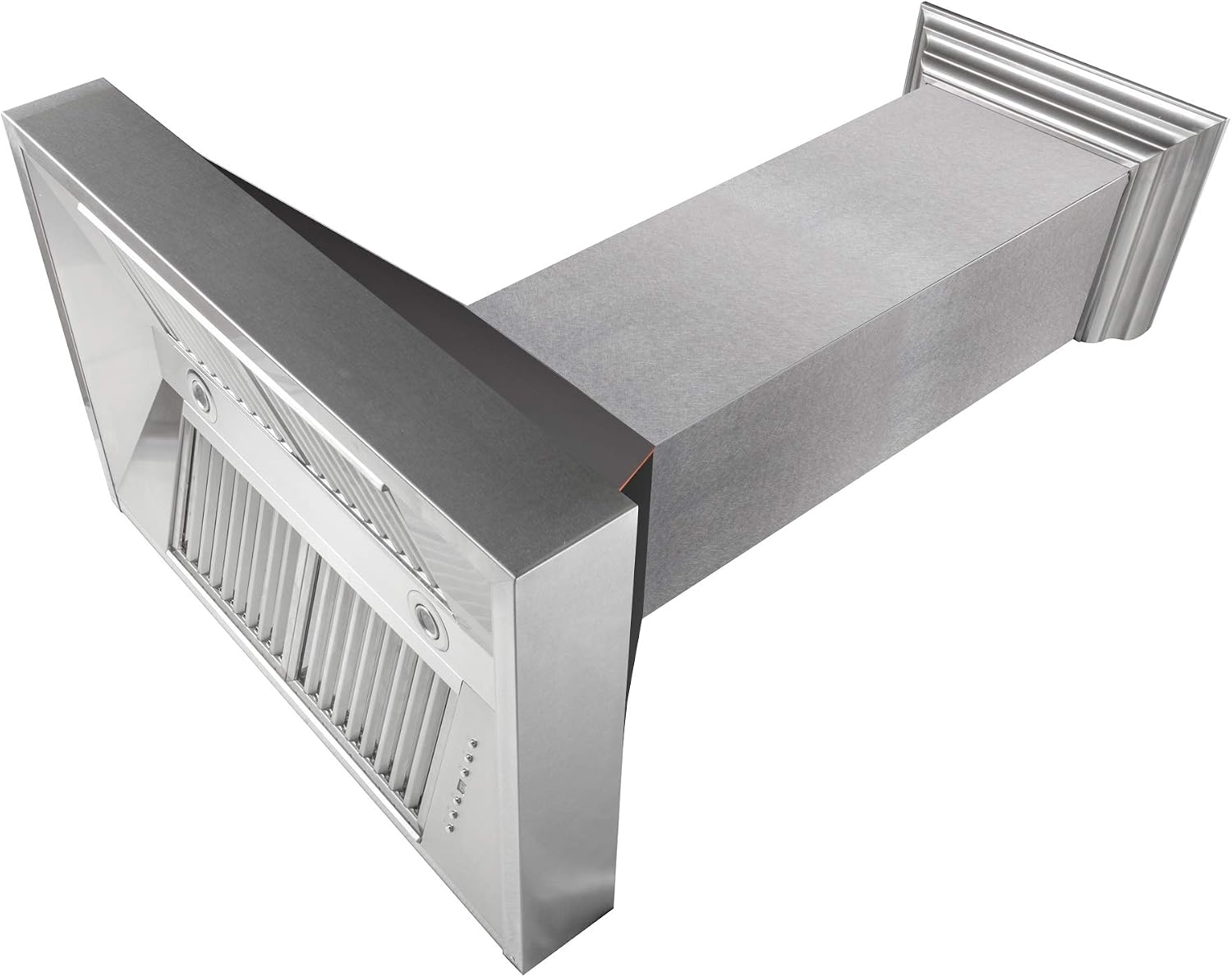 ZLINE 36 in. Ducted Satin Stainless Steel Wall Mount Range Hood with Oil Rubbed Bronze Shell (8654ORB-36)