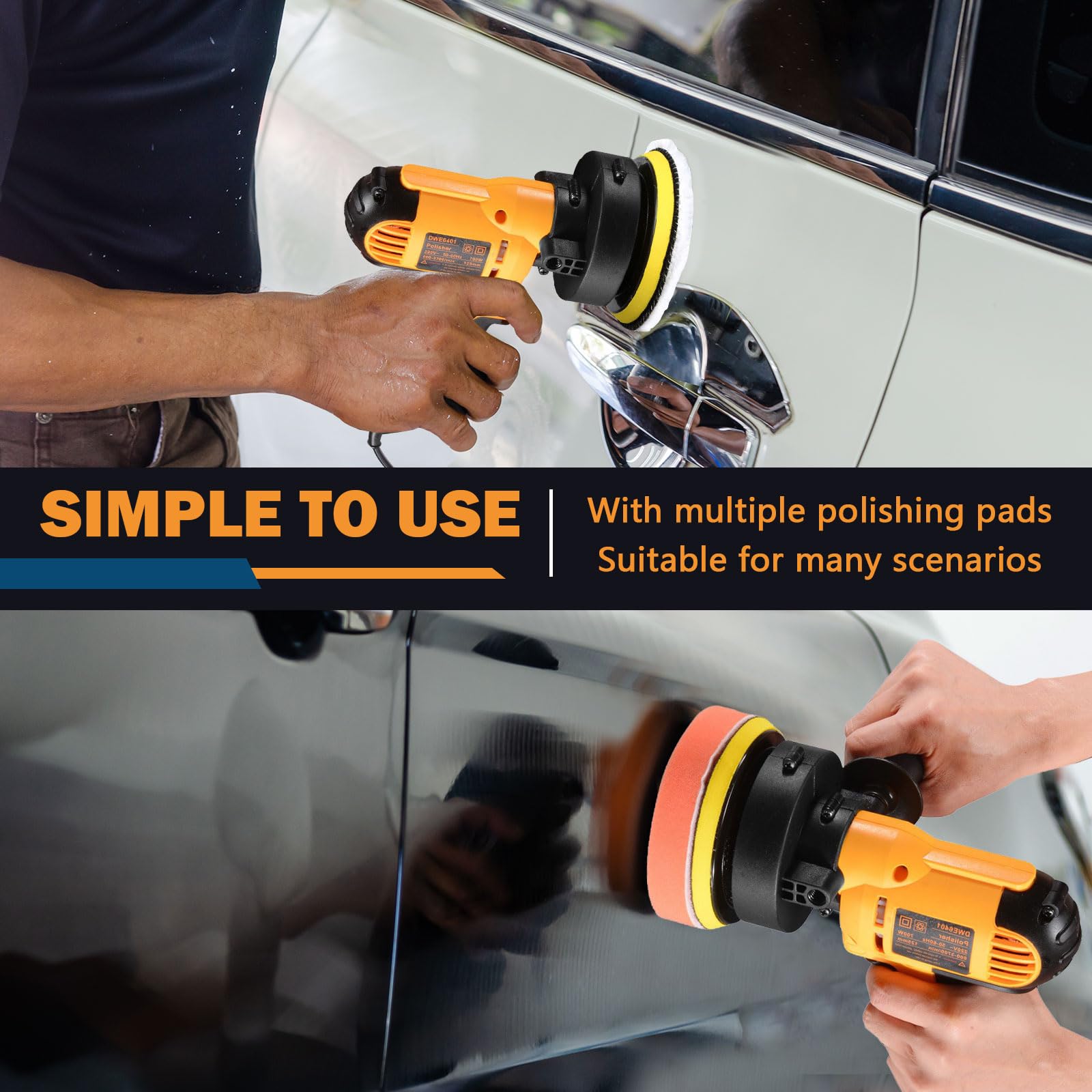 CJC Car Buffer Polisher - Restore Vehicle Shine -3 CJC Car Buffer Polisher - Restore Vehicle Shine -3