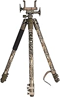 Vista 2 de BOG DeathGrip Aluminum Tripod with Durable Frame, Lightweight, Stable Design, Bubble Level, Adjustable Legs, Shooting Rest, and Hands-Free Operation