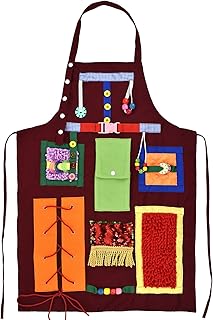 Avental de atividade sensorial para idosos, terapia manual para estimulação cerebral e relaxamento