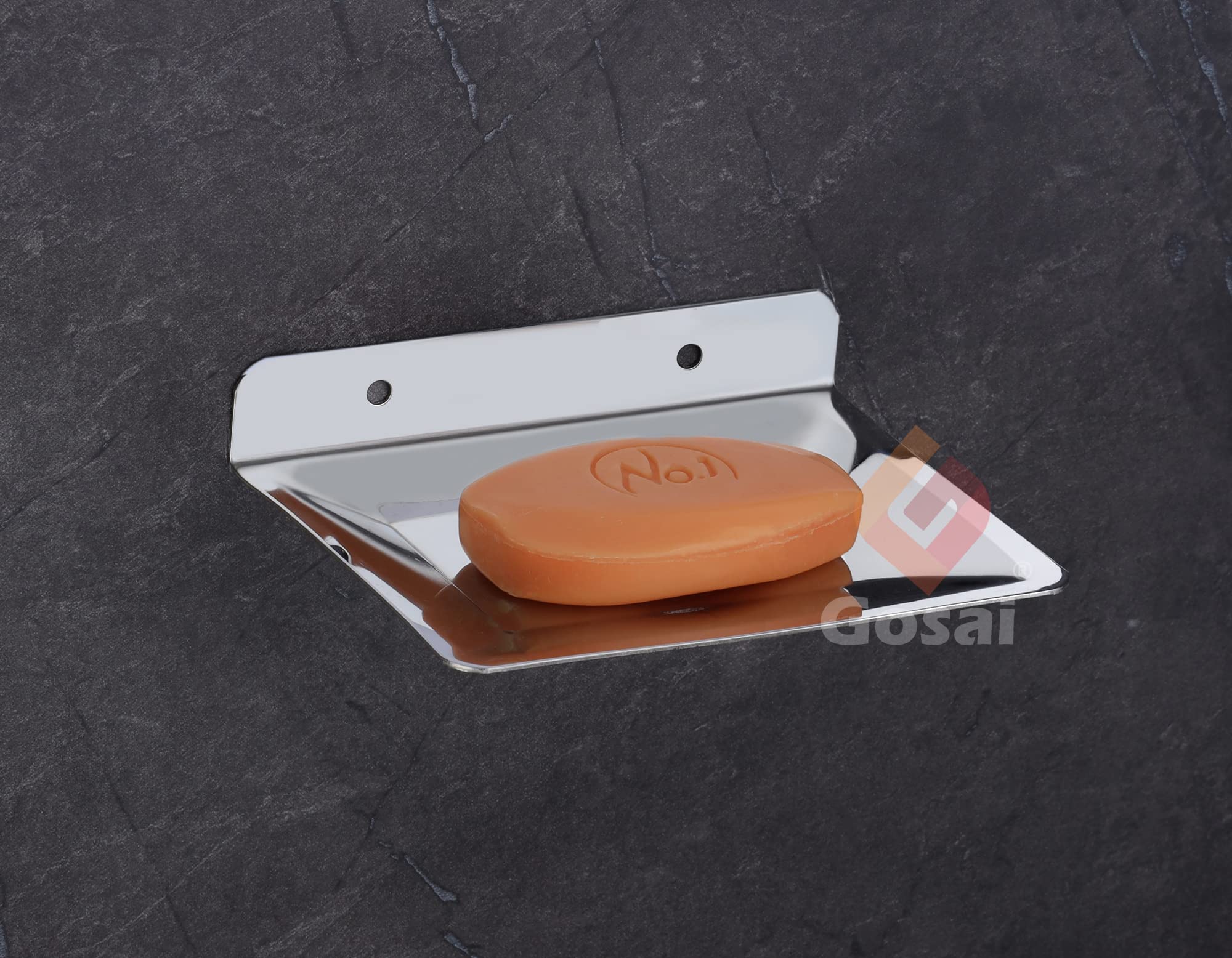 GOSAI Bahtroom Accessories Stainless Steel Soap Dish Wall Mounted Soap Case | Soap Holder | Luxurious Soap Dish Holder Pack of 3 pcs (B0B8X9KY3D) Amazon Price History, Amazon Price Tracker