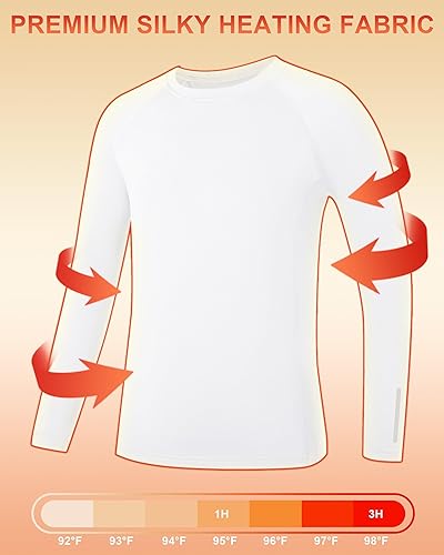 Miniatura 6 de Camisetas de compresión térmica para niños y jóvenes, camiseta interior de manga larga con forro polar, capa base atlética, fútbol