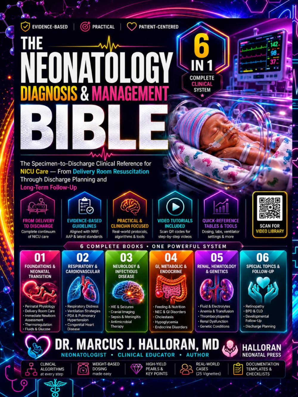 The Neonatology Diagnosis & Management Bible: [6 in 1] The Specimen-to-Discharge Clinical Reference for NICU Care - From Delivery Room Resuscitation Through Discharge Planning and Long-Term Follow-Up,