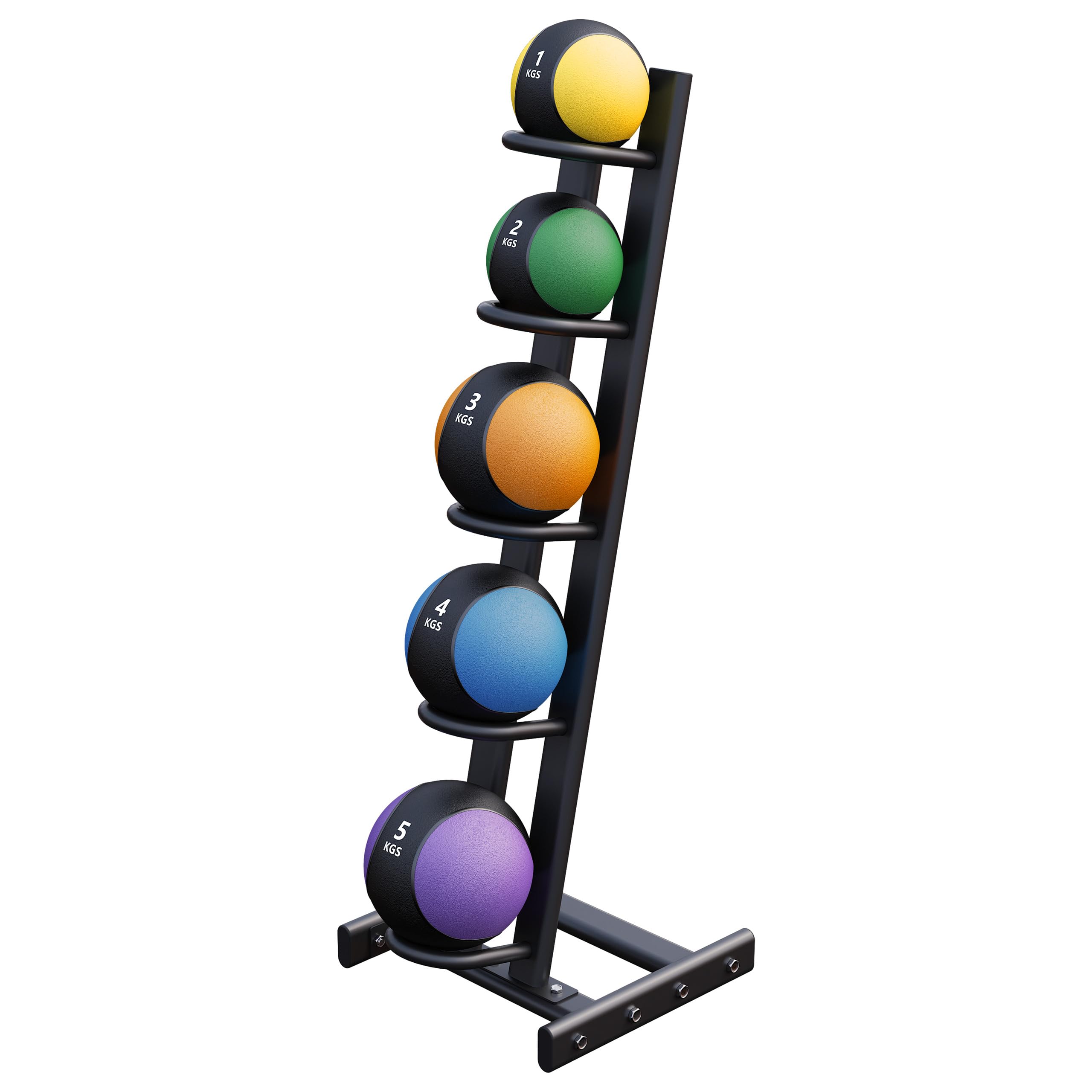 Gorilla Sports® Medecine Ball - Individuel/Ensemble 1kg, 2kg, 3kg, 4kg, 5kg, 6kg, 7kg, 8kg, 9kg, 10kg Poids, Antidérapante - Slam Ball, Balles de Poids, Musculation, pour Fitness, Gym, Entraînement