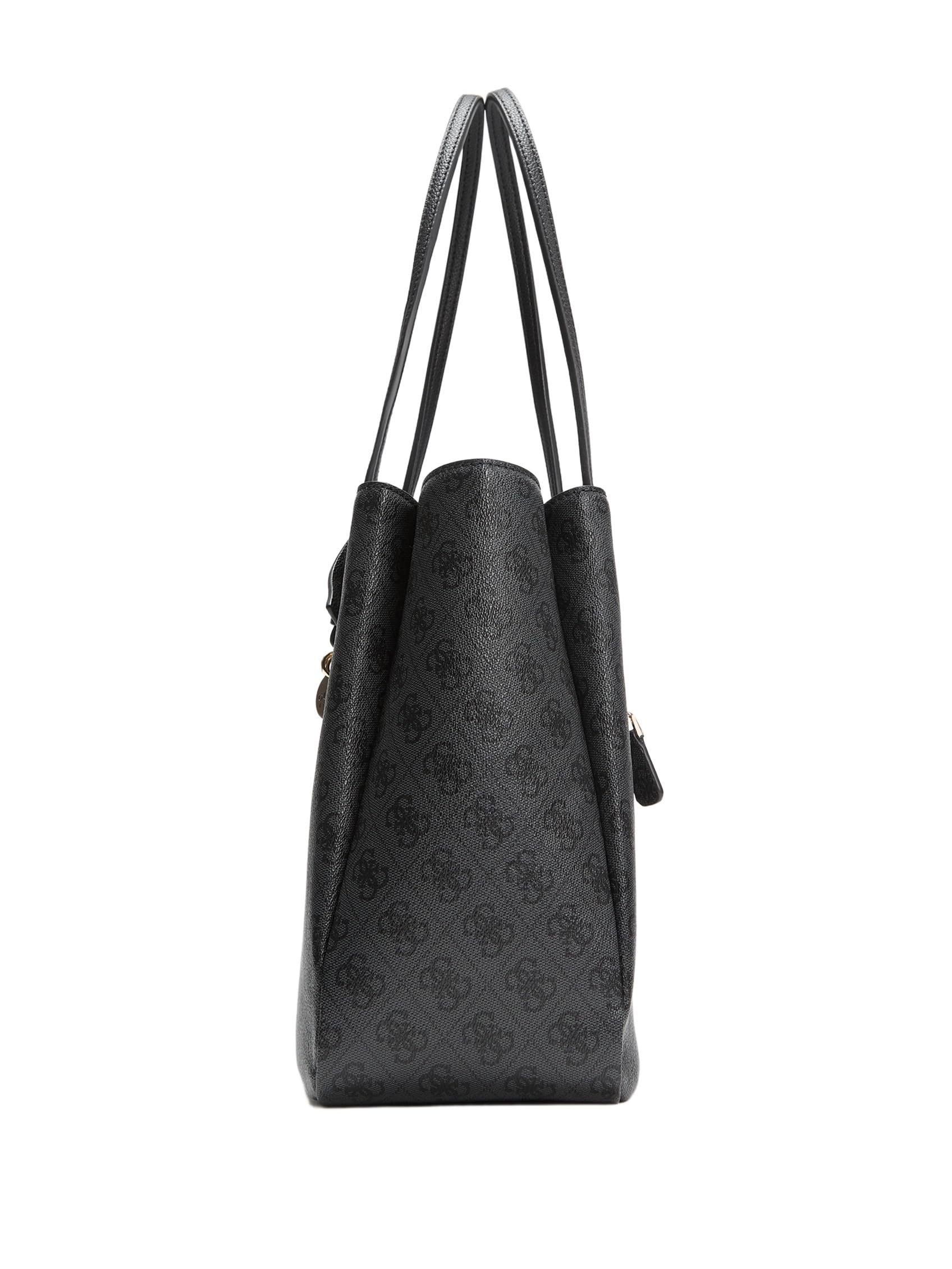 GUESS borsa a tracolla borsa da ufficio con scomparto per laptop Noelle II Tech Tote Coal Logo grigio scuro