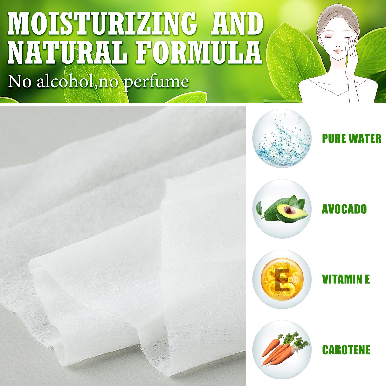 150 Pcs Individually Wrapped Makeup Remover Wipes
