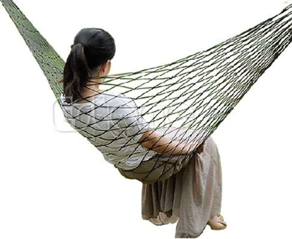 Biullply Hammock-Outdoor Nylon Portable Sleeping Net Bed Multicolored Hammock (Without Stand) (Nylon, Red)