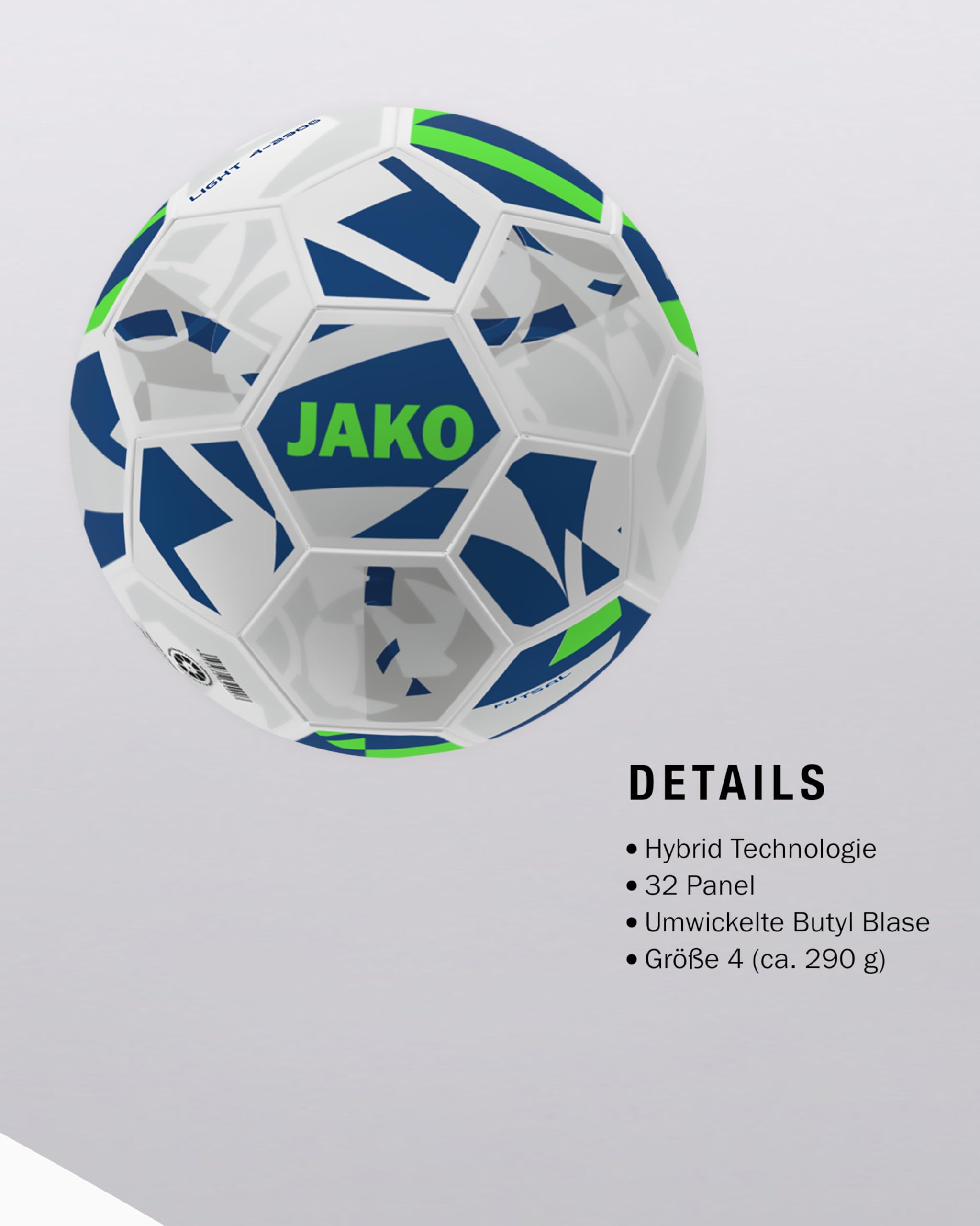 JAKO Futsal Lightball Weiß Herren