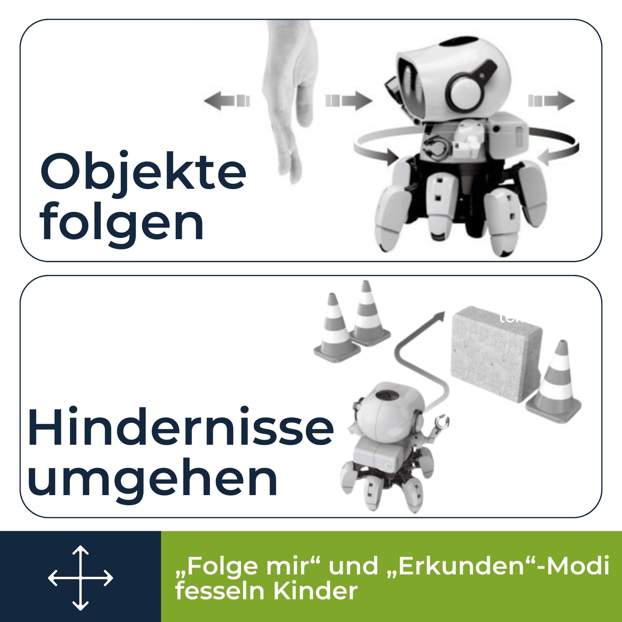Velleman Roboter Bausatz Tobbie II, Elektronik Baukasten, intelligenter smart Roboter, lern Electric, Micro:bit, mini Roboter, ferngesteuertes Roboter, STEM, Mint