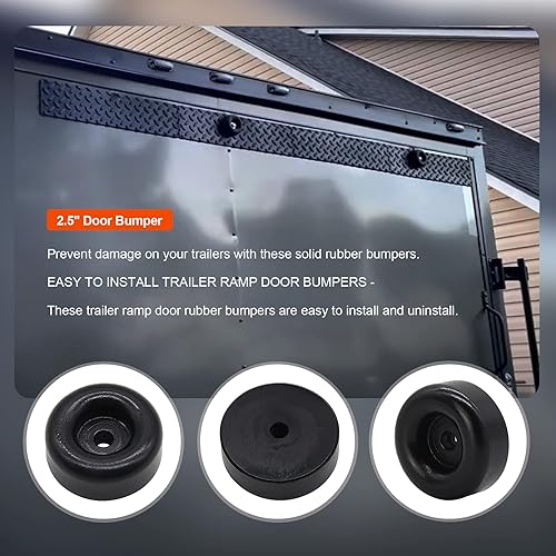 Miniatura 4 de Thaekuns Parachoques de puerta de rampa de remolque de 2.5 pulgadas compatible con escotilla de carga de camión