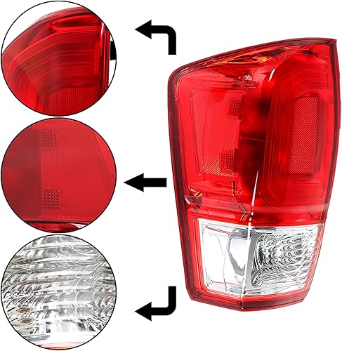 Miniatura 3 de labwork Reemplazo de la lámpara de freno de la luz trasera del lado izquierdo del conductor para Toyota Tacoma SR SR5 2016 2017 81560-04170